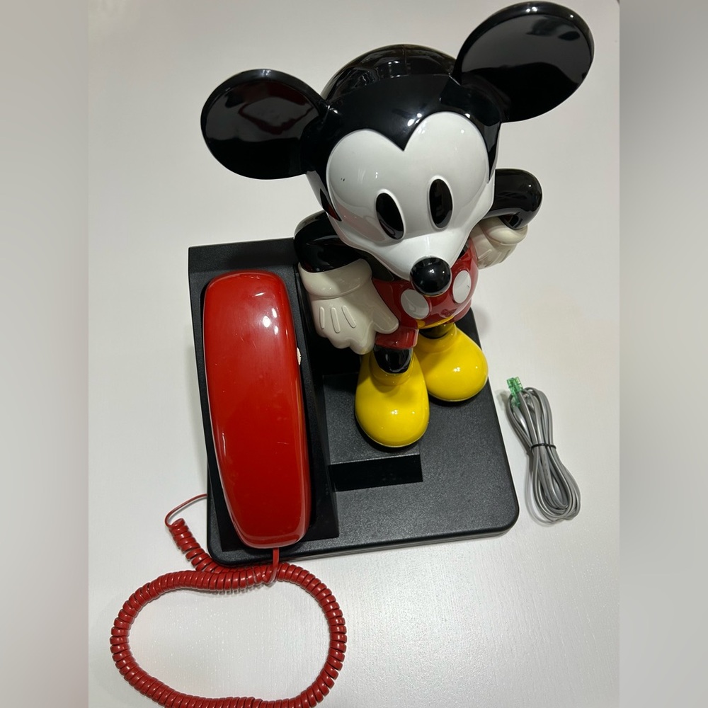VINTAGE 1980s Mickey Mouse Telephone Working